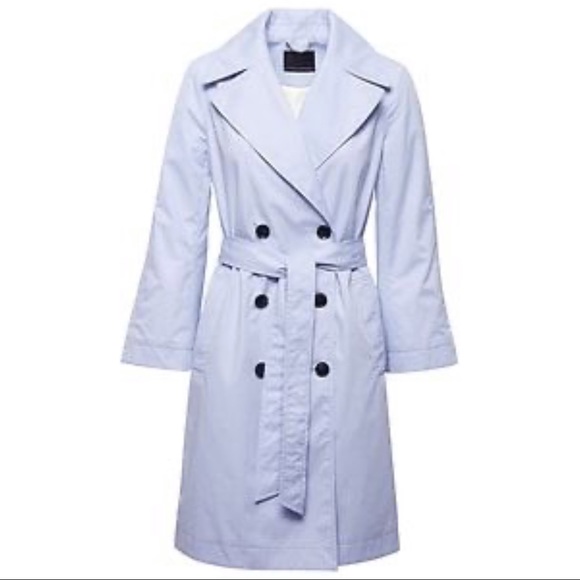 Banana Republic Periwinkle Blue Midi Trench Coat - Picture 2 of 14